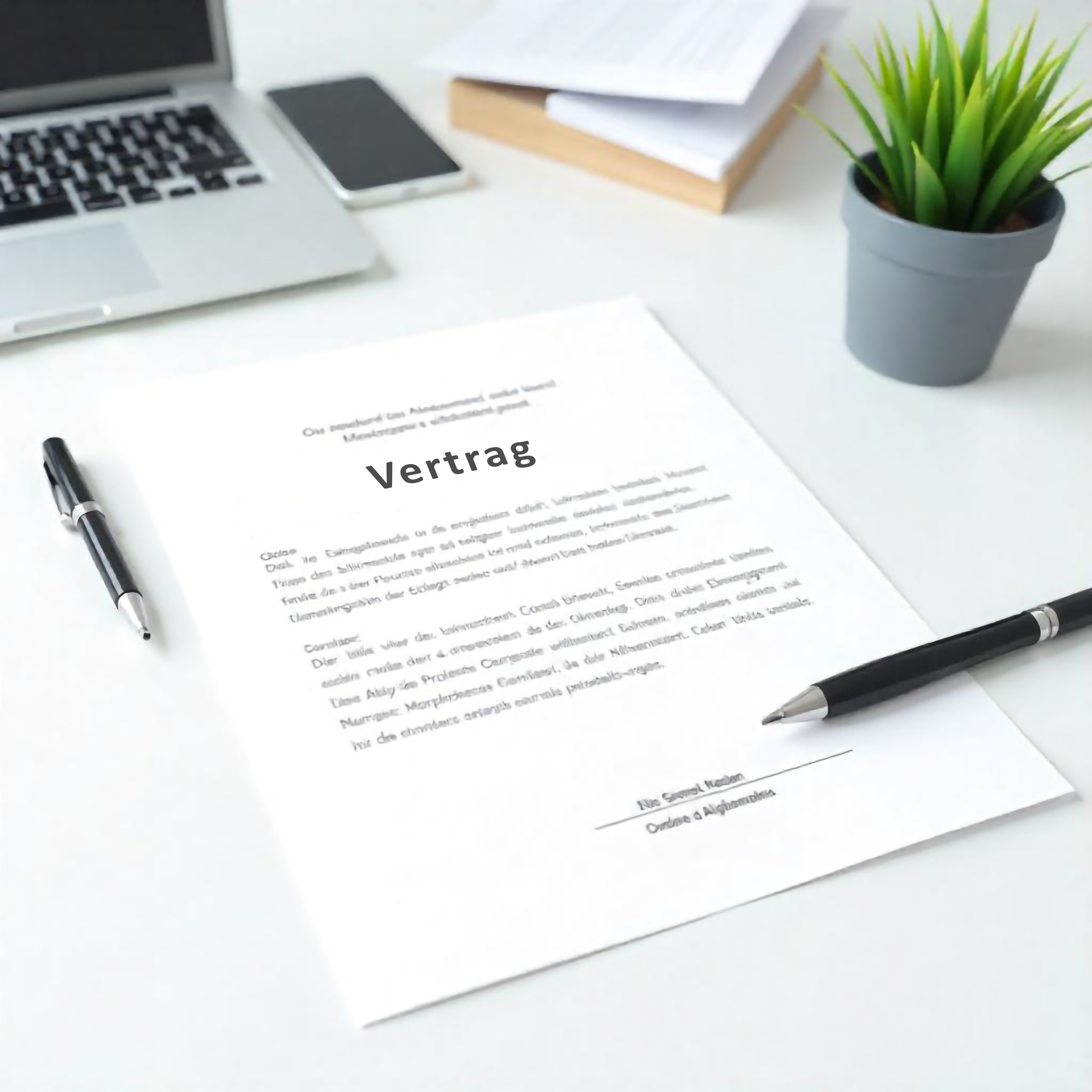 Ausstellung des Arbeitsvertrags